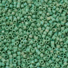 DB0877 Green Opaque AB Matte, Size 11/0 Miyuki Delica Beads, 5.2g pack