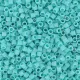 DB0878 Turquoise Green Opaque AB Matte, Size 11/0 Miyuki Delica Beads, 5.2g approx.