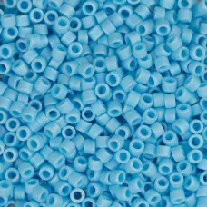 DB0879 Turquoise Blue AB Matte, Size 11/0 Miyuki Delica Beads, 5.2g approx.
