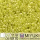 DB0910B Yellow Green Sparkle Crystal Lined, Size 11/0 Miyuki Delica Beads, 50gm bag