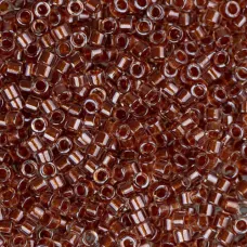 DB0915 Amber Ginger Sparkle Crystal Lined, Size 11/0 Miyuki Delica Beads, 5.2g a...