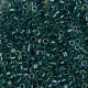 DB0919 Green Teal Sparkle Chartreuse Lined, Size 11/0 Miyuki Delica Beads, 5.2g approx.