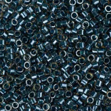 DB0921 Blue Teal Sparkle Topaz Lined, Size 11/0 Miyuki Delica Beads, 5.2g approx...