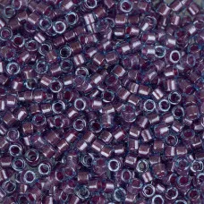 DB0922 Rose Sparkle Aqua Lined, Size 11/0 Miyuki Delica Beads, 5.2g approx.
