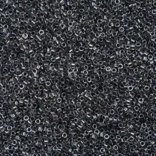 DB0925 Dark Grey Charcoal Spkle Cryst Line, Size 11/0 Miyuki Delica Beads, 5.2g ...