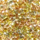 DB0981 Gold Beige Aqua, Size 11/0 Miyuki Delica Beads, 5.2g approx.