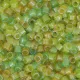 DB0983 Yellow Green Sparkle Lined, Size 11/0 Miyuki Delica Beads, 5.2g approx.