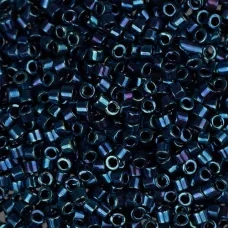 DB1005 Royal Purple AB Metallic Gold Luster, Size 11/0 Miyuki Delica Beads, 5.2g...