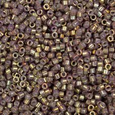 DB1011 Metallic Dusty Mauve Gold Iris Miyuki 11/0 Delica Beads, 5.2g Approx