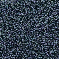 DB1052 Blue Green AB Matte Metallic Gold Luster, Size 11/0 Miyuki Delica Beads, ...