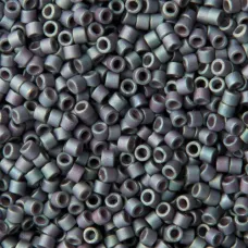 DB1063 Matted Metallic Blue Slate Gold Iris Miyuki 11/0 Delica Beads, 5.2g appro...