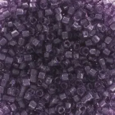 DB1105 Light Amethyst Transparent, Size 11/0 Miyuki Delica Beads, 5.2g approx. DB1105 Light Amethyst Transparent, Size 11/0 Miyuki Delica Beads, 5.2g approx.