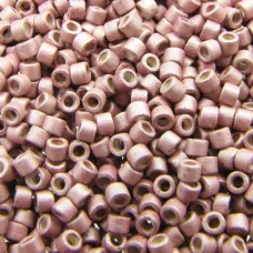 DB1166 Pink Blush Galvanized-Dyed Matte, Size 11/0 Miyuki Delica Beads, 5.2g app...