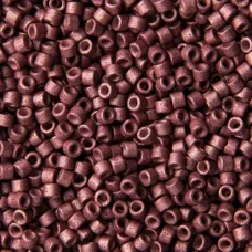 DB1167 Pink Berry Galvanized-Dyed Matte, Size 11/0 Miyuki Delica Beads, 5.2g app...