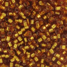 DB1201 Marigold Silver Lined, Size 11/0 Miyuki Delica Beads, 5.2g approx. DB1201 Marigold Silver Lined, Size 11/0 Miyuki Delica Beads, 5.2g approx.