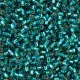 DB1208 Teal Caribbean Silver Lined, Size 11/0 Miyuki Delica Beads, 5.2g approx.