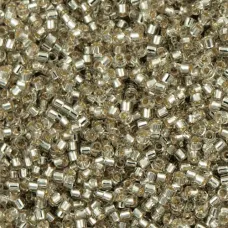 DB1211 Grey Mist Silver Lined, Size 11/0 Miyuki Delica Beads, 5.2g approx.