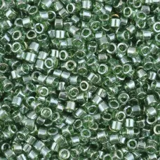 DB1227 Transparent Olive Luster, Size 11/0 Miyuki Delica Beads, 5.2g approx.