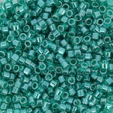 DB1228 Teal Caribbean Transparent Luster, Size 11/0 Miyuki Delica Beads, 5.2g ap...