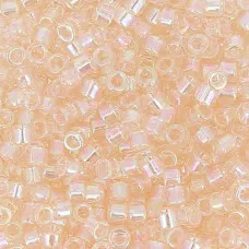 DB1243 Pink Mist Transparent AB, Size 11/0 Miyuki Delica Beads, 5.2g approx.