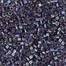 DB1245 Light Amethyst Transparent AB, Size 11/0 Miyuki Delica Beads, 5.2g approx. DB1245 Light Amethyst Transparent AB, Size 11/0 Miyuki Delica Beads, 5.2g approx.
