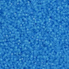 DB1284 Blue Ocean Transparent AB Matte, Size 11/0 Miyuki Delica Beads, 5.2g approx. DB1284 Blue Ocean Transparent AB Matte, Size 11/0 Miyuki Delica Beads, 5.2g approx.