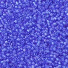 DB1285 Blue Azure Transparent AB Matte, Size 11/0 Miyuki Delica Beads, 5.2g appr...