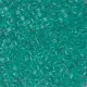 DB1304 Dark Green Mint Transparent Dyed, Size 11/0 Miyuki Delica Beads, 5.2g approx.