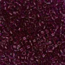 DB1312 Red Wine Transparent Dyed, Size 11/0 Miyuki Delica Beads, 5.2g approx. DB1312 Red Wine Transparent Dyed, Size 11/0 Miyuki Delica Beads, 5.2g approx.