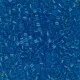 DB1318B Capri Blue Transparent Dyed, Size 11/0 Miyuki Delica Beads, 50gm bag