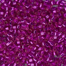 DB1340 Fuchsia Silver Lined-Dyed, Size 11/0 Miyuki Delica Beads, 5.2g approx. DB1340 Fuchsia Silver Lined-Dyed, Size 11/0 Miyuki Delica Beads, 5.2g approx.