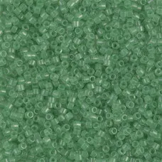 DB1414 Light Green Mint Transparent, Size 11/0 Miyuki Delica Beads, 5.2g approx. *Being discontinued by Factory* DB1414 Light Green Mint Transparent, Size 11/0 Miyuki Delica Beads, 5.2g approx. *Being discontinued by Factory*