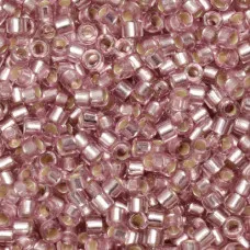 DB1434 Silver Lined Pale Rose, Size 11/0 Miyuki Delica Beads, 5.2g approx. *Being discontinued by Factory* DB1434 Silver Lined Pale Rose, Size 11/0 Miyuki Delica Beads, 5.2g approx. *Being discontinued by Factory*