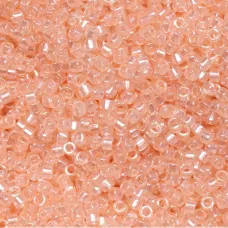 DB1479 Pale Peach Transparent Luster, Size 11/0 Miyuki Delica Beads, 5.2g approx. DB1479 Pale Peach Transparent Luster, Size 11/0 Miyuki Delica Beads, 5.2g approx.
