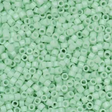 DB1496 Light Mint Opaque, Size 11/0 Miyuki Delica Beads, 5.2g approx. DB1496 Light Mint Opaque, Size 11/0 Miyuki Delica Beads, 5.2g approx.