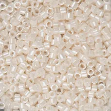 DB1530-1 White Bisque Opaque Ceylon, Size 11/0 Miyuki Delica Beads, 5.2g approx. DB1530-1 White Bisque Opaque Ceylon, Size 11/0 Miyuki Delica Beads, 5.2g approx.