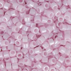 DB1534 Pale Rose Opaque Ceylon, Size 11/0 Miyuki Delica Beads, 5.2g approx. DB1534 Pale Rose Opaque Ceylon, Size 11/0 Miyuki Delica Beads, 5.2g approx.