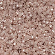 DB1535 Pink Champagne Opaque Ceylon, Size 11/0 Miyuki Delica Beads, 5.2g approx. DB1535 Pink Champagne Opaque Ceylon, Size 11/0 Miyuki Delica Beads, 5.2g approx.