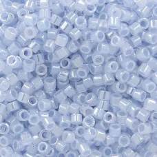 DB1537 Light Blue Sky Opaque Ceylon, Size 11/0 Miyuki Delica Beads, 5.2g approx. DB1537 Light Blue Sky Opaque Ceylon, Size 11/0 Miyuki Delica Beads, 5.2g approx.