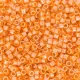 DB1563 Orange Mandarin Opaque Luster, Size 11/0 Miyuki Delica Beads, 5.2g approx.