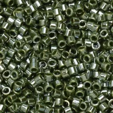 DB1566 Green Avocado Opaque Luster, Size 11/0 Miyuki Delica Beads, 5.2g approx. DB1566 Green Avocado Opaque Luster, Size 11/0 Miyuki Delica Beads, 5.2g approx.