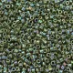 DB1575 Green Avocado Opaque AB, Size 11/0 Miyuki Delica Beads, 5.2g approx.