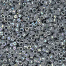 DB1579 Grey Ghost Opaque AB, Size 11/0 Miyuki Delica Beads, 5.2g approx. DB1579 Grey Ghost Opaque AB, Size 11/0 Miyuki Delica Beads, 5.2g approx.