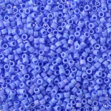 DB1597 Matted Opaque Cyan Blue AB, Size 11/0 Miyuki Delica Beads, 5.2g approx.
