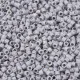 DB1598 Matted Opaque Ghost Grey AB, Size 11/0 Miyuki Delica Beads, 50 Grams