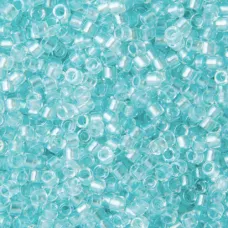 DB1672 Pearl Lined Glacier Blue AB, Size 11/0 Miyuki Delica Beads, 5.2g approx.