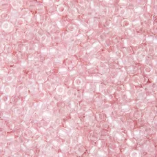 DB1673 Pearl Lined Transparent Pink AB, Size 11/0 Miyuki Delica Beads, 5.2g approx. DB1673 Pearl Lined Transparent Pink AB, Size 11/0 Miyuki Delica Beads, 5.2g approx.