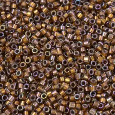 DB1691 Silver Lined Glazed Dark Saffron AB, Size 11/0 Miyuki Delica Beads, 5.2g approx. DB1691 Silver Lined Glazed Dark Saffron AB, Size 11/0 Miyuki Delica Beads, 5.2g approx.