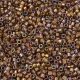 DB1691 Silver Lined Glazed Dark Saffron AB, Size 11/0 Miyuki Delica Beads, 5.2g approx.