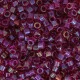DB1747 Fuschia Lined Amethyst AB Size 11/0 Miyuki Delica Beads, 5.2g approx.